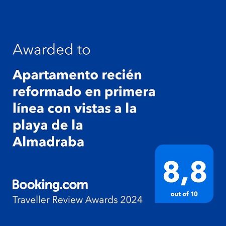 Apartamento Recien Reformado En Primera Linea Con Vistas A La Playa De La Almadraba Benicàssim Eksteriør billede